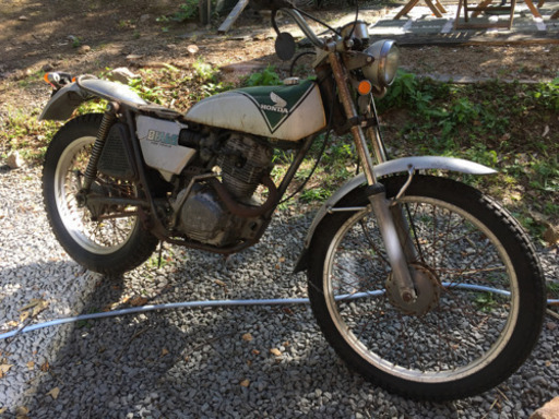 ホンダTL125バイアルス 書付きレストアベース