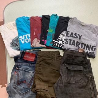 【引き渡し者様決まりました】メンズ　半袖Tシャツ・ズボン　10点まとめ売りの画像