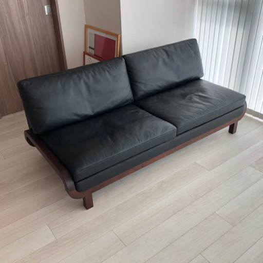 【美品】3人掛け本革ソファー