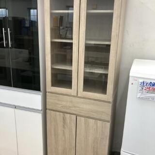 【展示品・未使用】カップボード 食器棚 ハイタイプ キッチン収納...