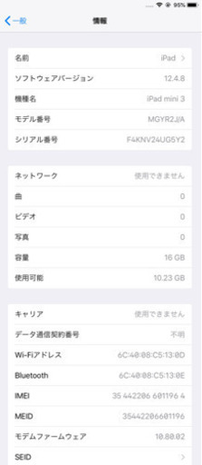 iPad mini3 wifi 16GB
