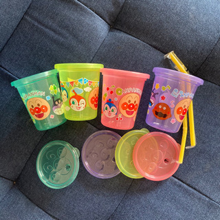 コップ＆ピック＆ストロー アンパンマンセット