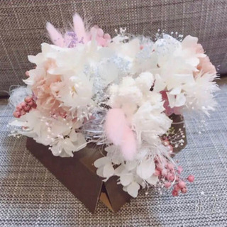 【花嫁お譲りバトン】フラワーヘッドピース　プリザーブドフラワー