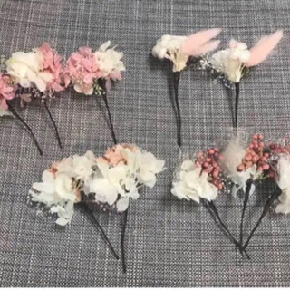 【花嫁お譲りバトン】フラワーヘッドピース　プリザーブドフラワーの画像