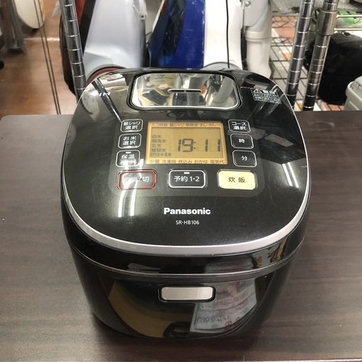 【リサイクルショップどりーむ天保山】2974　ＩＨ炊飯器　パナソニック　SR-HB106　5合炊　2016年製【1ヶ月保証付き】