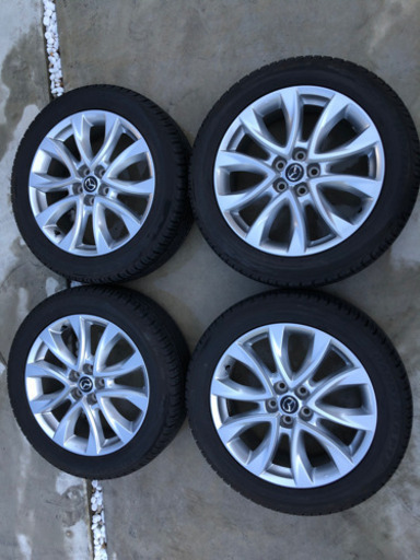 バリ山MAZDA CX-5純正タホイール?225/55/19R?DUNLOPタイヤでございます。