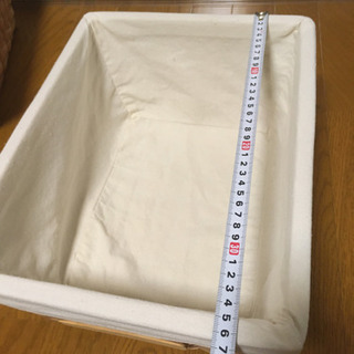 【引き渡し終了】木編みの籠　3個セットの画像