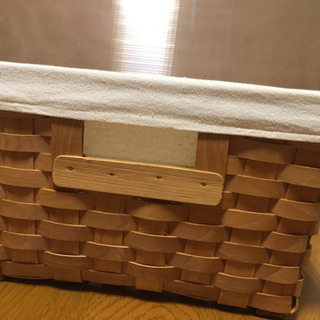 【引き渡し終了】木編みの籠　3個セットの画像