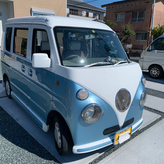 値下げ早急に処分64エブリワゴン 4WDワーゲンバス仕様の画像