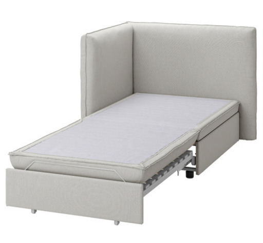 IKEA モジュールソファ背もたれ付き  グレー