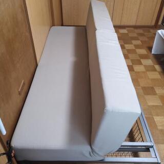 【取引完了】無印良品ソファーベッド ※9月13日にリサイクルセンターへ処分予定の画像