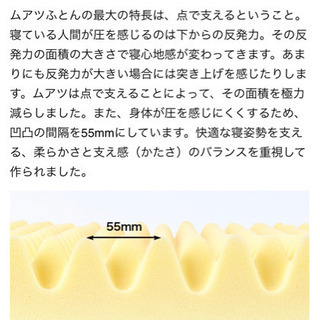 西川　ムアツふとん　シングルサイズ