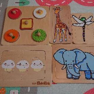 【商談成立】ベビー用パズル5点セット 早期教育に 七田式ベビーパ...