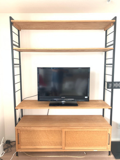 モモナチュラルのテレビ台 テレビボード ユニットボード 棚 シェルフ