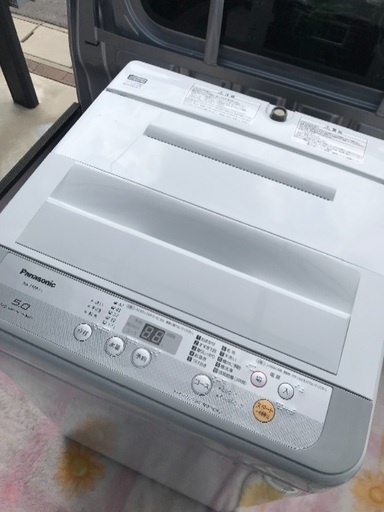 2018年製パナソニック全自動洗濯機容量5キロ美品。千葉県内配送無料。設置無料。