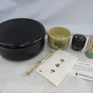 酒井産業 茶道具 6点セット 茶びつ/茶碗/茶筅/茶杓/棗/茶巾...
