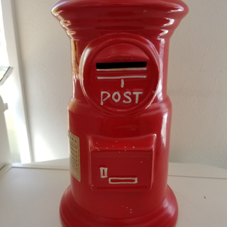【恵庭】郵便ポスト型の貯金箱　中古品 　PayPayOK!