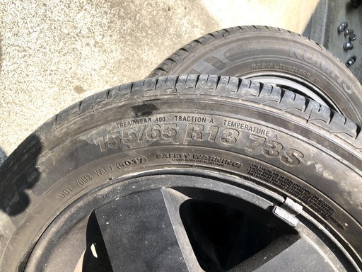 ★値下げ★中古　タイヤ・ホイールセット　13インチ
