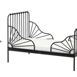 さしあげます　IKEA Kid's ベッド（黒）※スノコ無しの画像