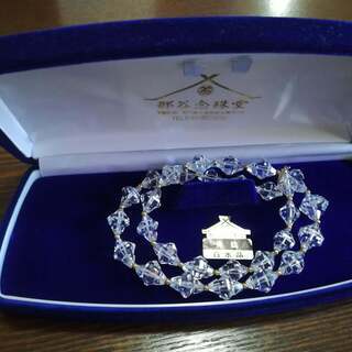 ◆英雅堂◆天然白水晶（クリスタル）ネックレス◆留め具14Ｋ◆保証...