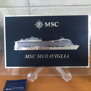 MSCクルーズ　船　豪華客船　置物　盾の画像