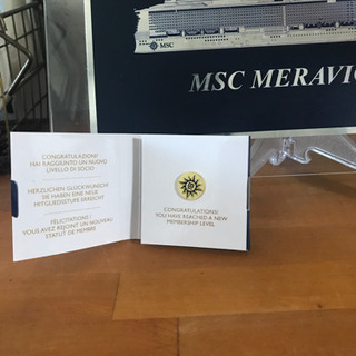 MSCクルーズ　船　豪華客船　置物　盾の画像