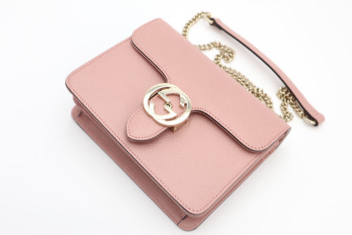 《GUCCI/インターロッキングG ショルダーバッグ》Sランク 未使用品 極美品
