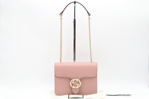 《GUCCI/インターロッキングG ショルダーバッグ》Sランク 未使用品 極美品
