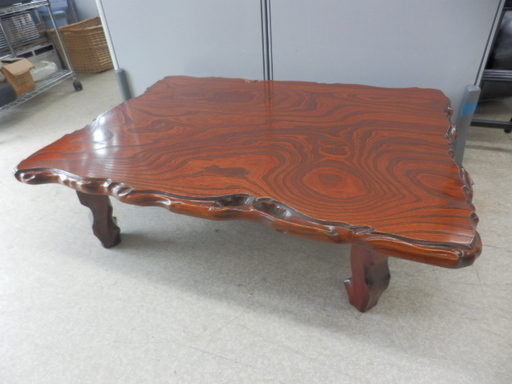 折り畳み座卓 折りたたみ テーブル 幅119×奥行88×高さ32cm ナチュラル ちゃぶ台 センター 家具 ペイペイ対応 札幌市西区西野