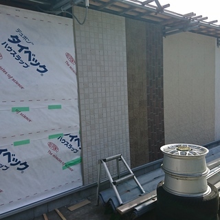 倉庫・車庫の外壁に♪窯業系サイディングの画像