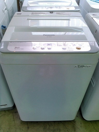 安心の一年保証！洗濯機　5.0㎏　Panasonic/パナソニック　2017年製　NA-F50B10　No.1320081304　ガーランド草加