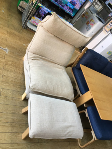 ⭐2/25 値下げ⭐無印良品 ハイバックリクライニングソファ オットマン セット