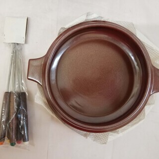 【恵庭発】美品　チーズフォンデュセット　ミルクランド北海道　中古品　PayPay支払いOK！の画像