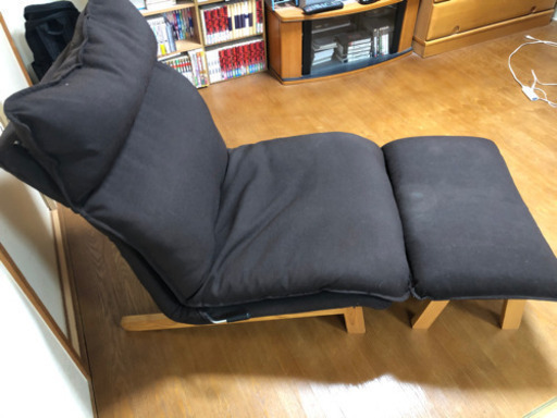 無印良品　ハイバックリクライニングソファ　オットマン付き