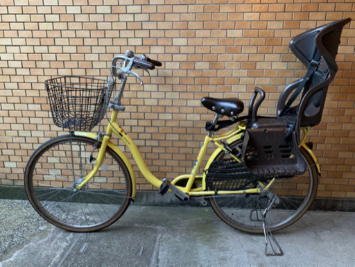 ブリヂストン BRIDGESTONE YV63T5 [シティサイクル YUUVI II（ユービツー） 3人乗り対応 点灯虫 26型 内装3段変速 P.Xピュアレモン] 電池の要らないアシストギアフリーパワー搭載