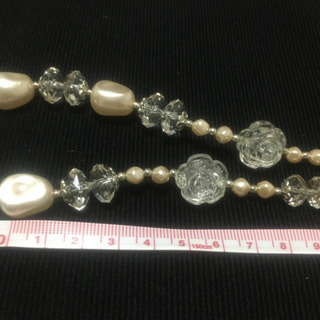 ロングネックレス(暖色系) 大粒 ONWARDの画像