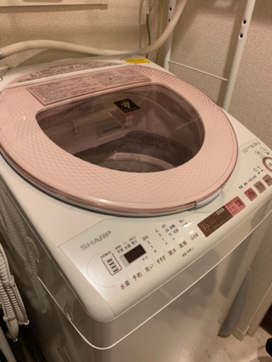 SHARP洗濯乾燥機 プラズマクラスター搭載 8Kg