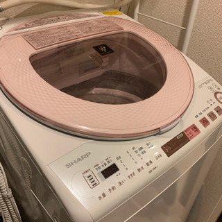 SHARP洗濯乾燥機 プラズマクラスター搭載 8Kg