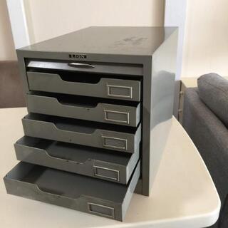 アンティーク スチール製  書類ケース