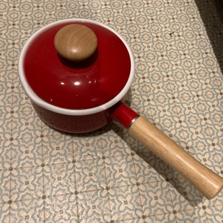 ホーロー鍋 ミルクパン 赤の画像