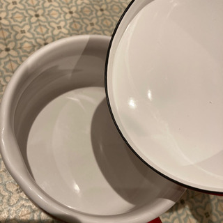 ホーロー鍋 ミルクパン 赤の画像