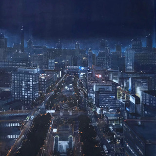 日本画 本人の創作作品です　名古屋テレビ塔　の画像