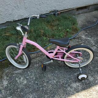 子供用自転車　補助輪付きの画像