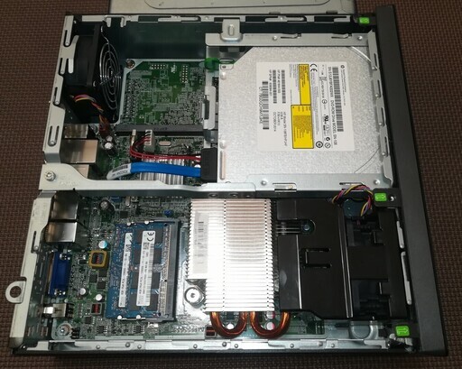 小型コンパクトHP製EliteDesk 800 G1USDT（i5-45790S  3.0GHz、メモリー8GB、HDD 320GB、DVD-ROMドライブ）