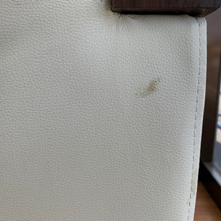 ニトリのホワイト×ブラウンのコーナーソファです!!の画像