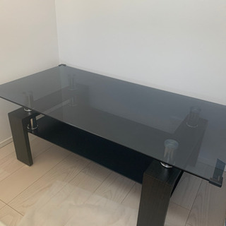 センターテーブル　ガラステーブル　オシャレなテーブル　説明書あります