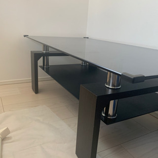 センターテーブル　ガラステーブル　オシャレなテーブル　説明書ありますの画像