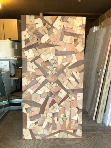 パッチワーク　材木