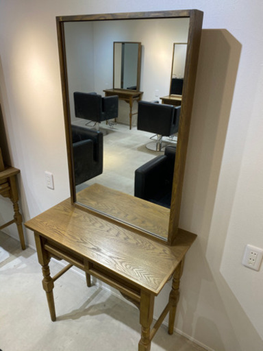 美容室セット台　セット面