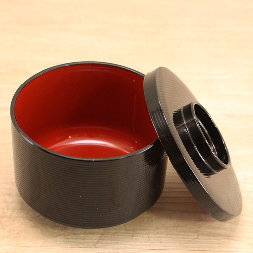 千筋飯器 黒内朱天黒 未使用未開封×30個 開封品×10個 計40個セット 飯椀 ふた付き 飯器 茶碗 業務用食器 蓋付き 1-224